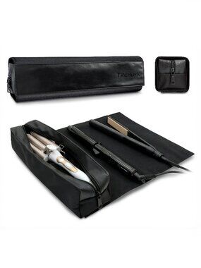 Hair Styling Tools Storage Bag with Heat-Resist Mat